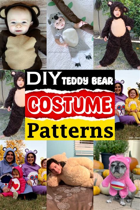 diy bear costume pattern